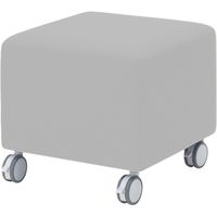 オカムラ アルトリビング キャスター付スツールB ダークグレー 450幅×450奥行×420高さ（mm） MS64SS FBG3（直送品）