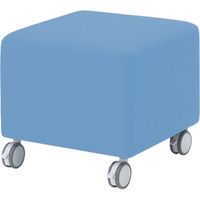 オカムラ アルトリビング キャスター付スツールB ライトブルー 450幅×450奥行×420高さ（mm） MS64SS FBG4（直送品）