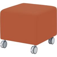 オカムラ アルトリビング キャスター付スツールB オレンジ 450幅×450奥行×420高さ（mm） MS64SS FBG8（直送品）