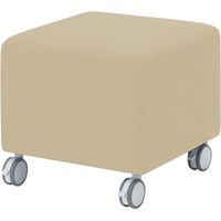 オカムラ アルトリビング キャスター付スツールB ライトベージュ 450幅×450奥行×420高さ（mm） MS64SS FBV1（直送品）
