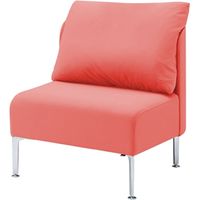 オカムラ マッフル ソファ 1人用 ピーチ MS65ZA F005（直送品）