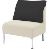 オカムラ マッフル ソファ 1人用 バニラ*ブラックベリー 700幅（mm） MS65ZA F13B（直送品）