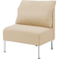 オカムラ マッフル ソファ 1人用 ベージュ MS65ZA FXW2（直送品）