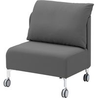 オカムラ マッフル キャスター付ソファ 1人用 ダークブラウン MS65ZG FXW3（直送品）