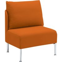 オカムラ マッフル 片ラウンドソファR 1人用 パンプキン MS65ZR F010（直送品）