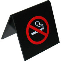 えいむ 6839200A型禁煙席 NO SMOKING ブラック 65×65 SI-5（取寄品）
