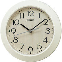 SEIKO（セイコー）アイボリー 置き掛け時計 [電波 ステップ 小型] 直径203mm KX245A 1個（直送品）