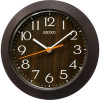 SEIKO（セイコー）濃茶 置き掛け時計 [電波 ステップ 小型] 直径203mm KX245B 1個（直送品）