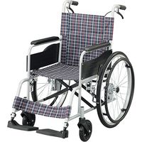 アズワン 車椅子(アルミタイプ)介助ブレーキあり Fit-ALB 1台 7-4328-02（直送品）
