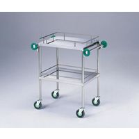アズワン とっても静かな回診車(引出無し・抗菌ハンドル) (2段) 600(790)×450×850mm TSD-600K 1台（直送品）