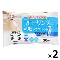 水の激落ちくん フローリング＆リビング用シート 1セット（20枚入×2パック） レック
