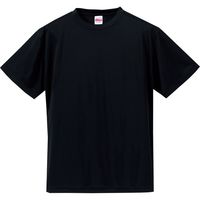 4.7オンス ドライシルキータッチTシャツ 男女兼用 ブラック 160cmサイズ 5088-01（直送品）