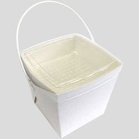 協和パック 取っ手付き 紙製弁当容器 デリメイト TK125 白 00189736 1包：240枚（20×12）（直送品）