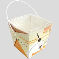 協和パック 取っ手付き 紙製弁当容器 デリメイト TK125 カラー 00502600 1包：240枚（20×12）（直送品）