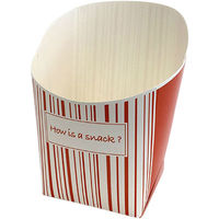 協和パック　紙製スナックカートン　Ｐｏｔｅｃｏ　ポテコ　ストライプ　Ｌ　1包：1000枚（直送品）