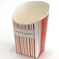 協和パック　紙製スナックカートン　Ｐｏｔｅｃｏ　ポテコ　ストライプ　Ｍ　1包：1000枚（直送品）