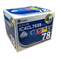 エプソン（EPSON）用 互換インク HBE-4CL78 （IC4CL78互換）歯ブラシシリーズ  1パック（4色入）