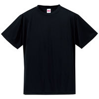 4.7オンス ドライシルキータッチTシャツ 男女兼用 ブラック S 5088-01（直送品）