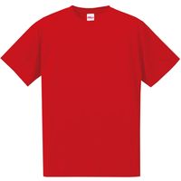 4.7オンス ドライシルキータッチTシャツ 男女兼用 レッド M 5088-01（直送品）