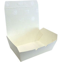 ケーピープラテック 紙製弁当容器 ランチボックス KM-12 白 54906 1包：600枚（50×12）（直送品）