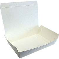 ケーピープラテック 紙製弁当容器　ランチボックス　ＫＭー１７　白 54909 1セット（500枚：50枚×10袋）