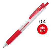 ゲルインクボールペン サラサクリップ 0.4mm 赤 10本 JJS15-R ゼブラ