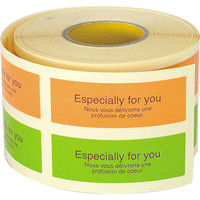 ヘッズ 2色アソートロールシール-2 EF-2RS 1セット（1500枚：500枚×3パック）（直送品）