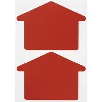 ヘッズ シンプルセールフロアシール-6/矢印 FSS-6S 1セット(6組:2組×3パック)