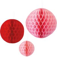 ヘッズ ハニカムボールアソート/ピンク-12 HCM-G1 1セット(3パック)