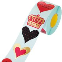 ヘッズ ポップピンクロールシールー1 PP-1RS 1セット(2000枚:500枚×4パック)