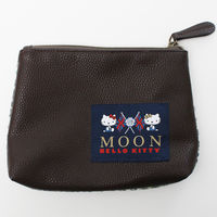 【アウトレット】MOON キティ ジグザグマルチポーチ ホワイト×ブラウン　 3335002800 １個 丸眞