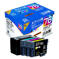エプソン用 ジット リサイクルインク JIT-AE764P IC76シリーズ 1パック（4色入）（わけあり品）