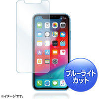 サンワサプライ iPhone XR用ブルーライトカット液晶保護指紋防止光沢フィルム PDA-FIP74BC 1枚（直送品）