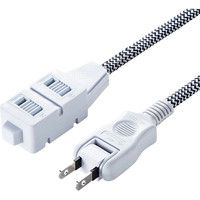 【処分品】サンワサプライ ファブリックコードタップ TAP-FB1-2BK 1個（直送品）