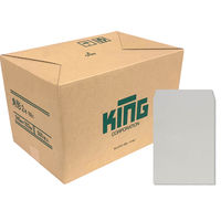 キングコーポレーション 角形2号100g プライバシー保護封筒 Hiソフトカラーグレー スミ貼 191001　 1箱(500枚入)（直送品）