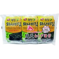 ハッピー食品 わさびのり（8切×8枚×3p） 4562366263421 24個（直送品）