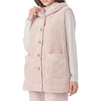 ふんわりあったかボアベストピンク M 幅1080mm 奥行690mm 高さ400mm（直送品）