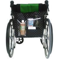 サギサカ　車椅子用お出かけバッグ ブラックドット柄 76023　kanri20181215-007　1個（直送品）