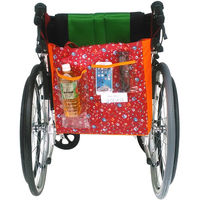 サギサカ　車椅子用お出かけバッグ レッド花柄 76024　kanri20181215-008　1個（直送品）