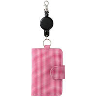 【アウトレット】レイメイ藤井 通学用キー＆パスケース ロック式リール付 ピンク 1個 GLP170P