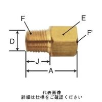 近畿製作所 中間ニップルソケット NO.07PTー4 (1/2) NO.07PT-4 1セット(3個)（直送品）