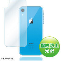 【処分品】サンワサプライ Apple iPhone XR用背面保護指紋防止光沢フィルム PDA-FIP79FP 1枚（直送品）