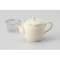 三陶 【急須/ポット/土瓶】tea pleats Pot ホワイト 15993（直送品）