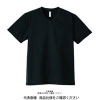 トムス ドライVネックTシャツ ブラック 00337-AVT-005