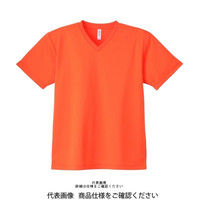 トムス ドライVネックTシャツ オレンジ SS 00337-AVT-015-SS 1セット(2枚)（直送品）