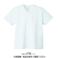 トムス ドライVネックTシャツ ホワイト L 00337-AVT-001-L 1セット(2枚)（直送品）
