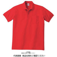 トムス T/Cポロシャツ レッド LL 00100-VP-010-LL 1セット(2枚)（直送品）