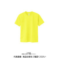 V12 蛍光イエロー 半袖シャツ V12 半袖 モックネック シャツ 蛍光イエロー M