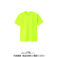 トムス ドライTシャツ 蛍光イエロー 00300-ACT-047