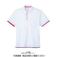 トムス ドライレイヤードポロシャツ ホワイト×レッド 5L 00339-AYP-710-5L 1セット(2枚)（直送品）